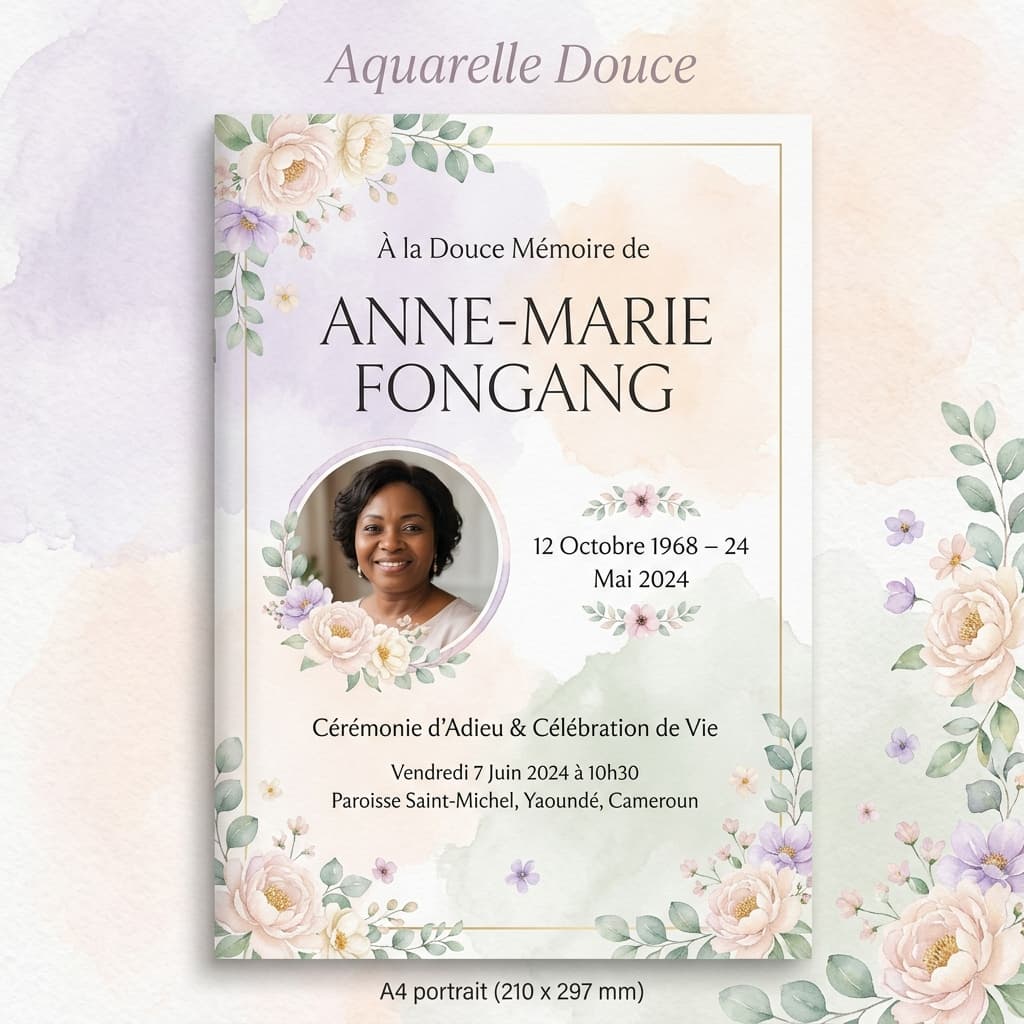 Template Aquarelle Douce