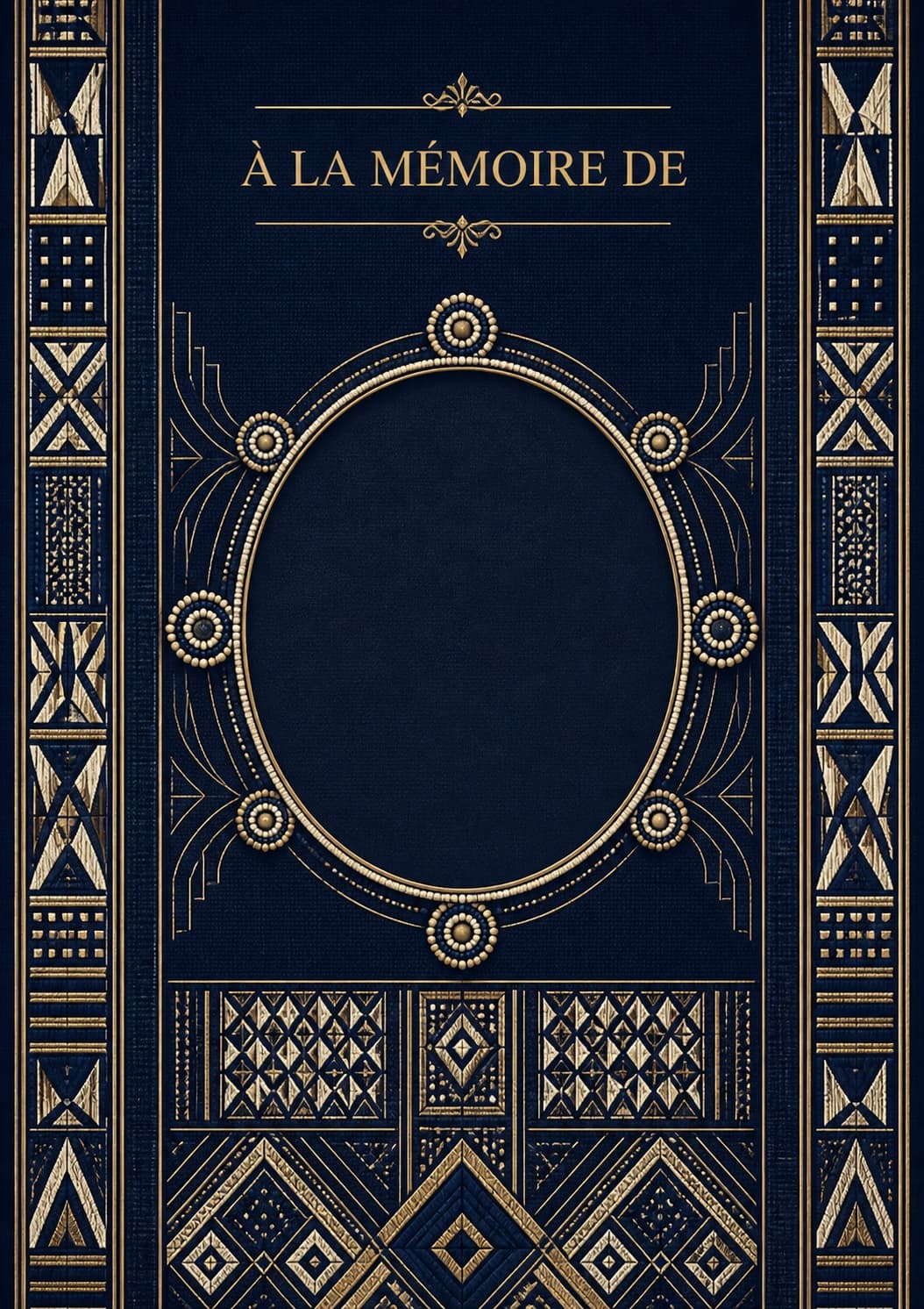 Template Bamiléké — Bleu royal