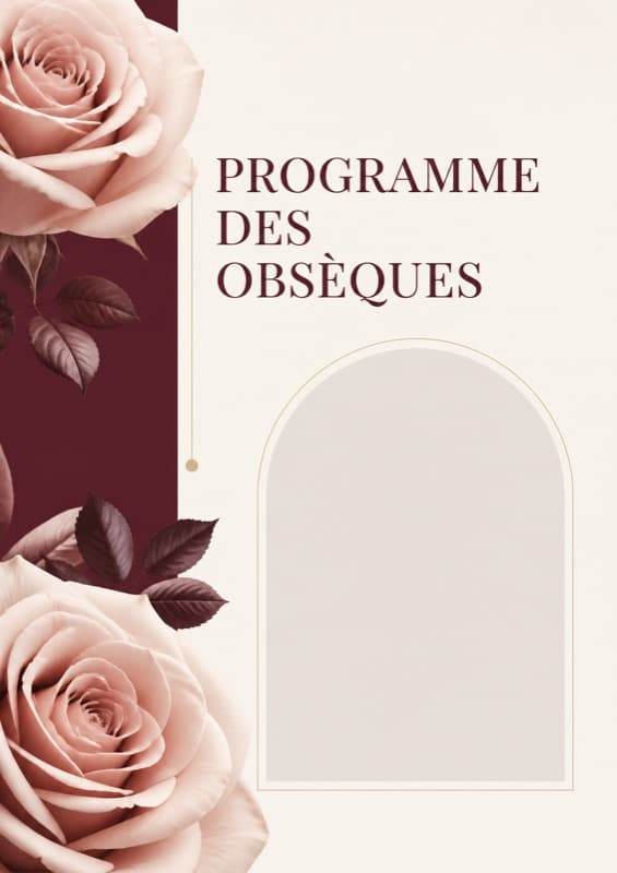 Template Floral rose — Contemporain