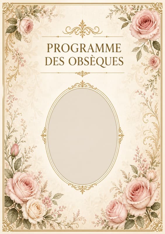 Template Floral rose — Ornemental